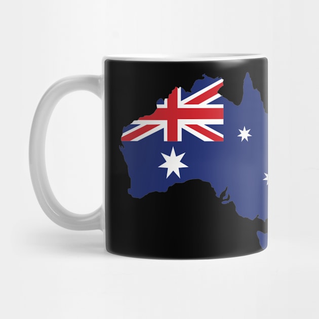 Australia map flag by Designzz